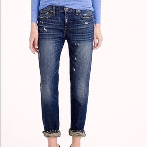 NWOT JCrew Distressed Boyfriend Jeans
